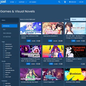 Jast USA, En İyi Porno Oyunları