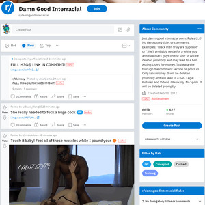 DamnGoodInterracial, Reddit NSFW List