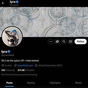 Lyra Crow, Twitter Porn Accounts