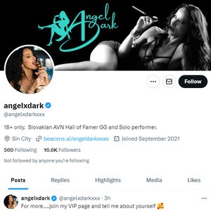 Angel Dark Twitter, Twitter Porn Accounts