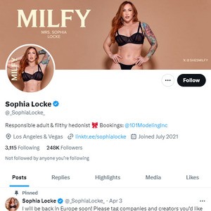 Sophia Locke Twitter
