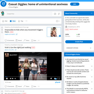 Casual Jiggles, Reddit NSFW List