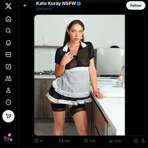 Kate Kuray, Twitter Porn Accounts