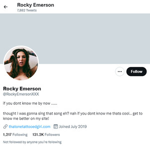 Rocky Emerson, Twitter Porn Accounts