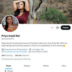 Priya Rai Twitter, Twitter Porn Accounts