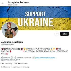 Josephine Jackson, Twitter Porn Accounts