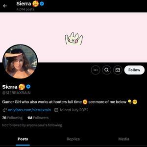 Sierra Rain, Twitter Porn Accounts