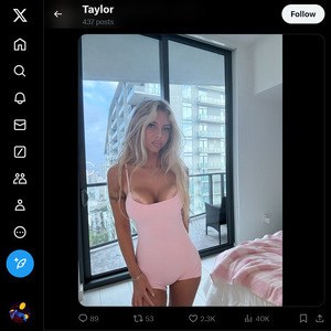 TaylorPeachXO, Twitter Porn Accounts