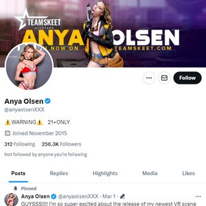 Anya Olsen Twitter, Twitter Porn Accounts