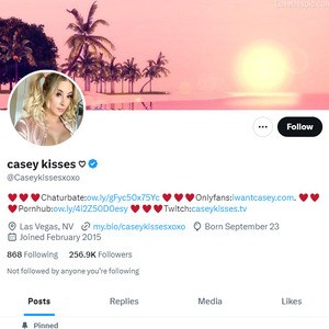 Casey Kisses Twitter (TS), Twitter Porn Accounts