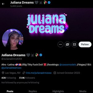 Juliana Dreams, Twitter Porn Accounts