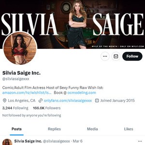 Silvia Saige Twitter, Twitter Porn Accounts