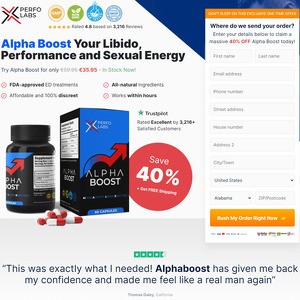 TheAlphaBoost, Pilules pour Bander