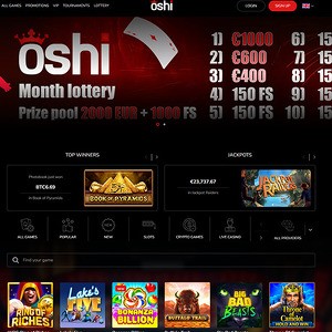 Oshi Casino, Sites de Apostas