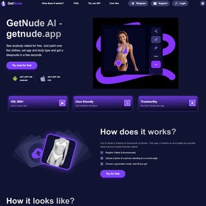 GetNude, 高级深层伪造色情网站