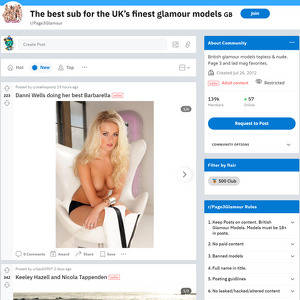 Page3Glamour, Reddit NSFW List