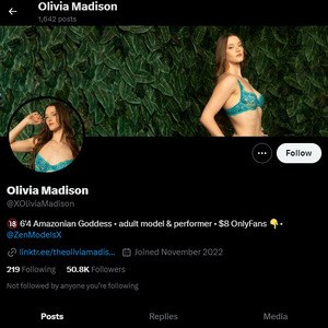 Olivia Madison, Twitter Porn Accounts