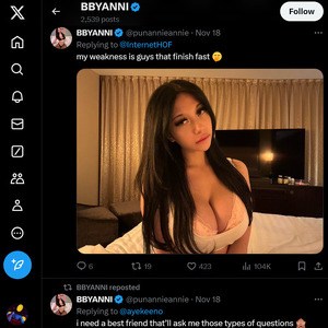 Bbyanni, Best OnlyFans Girls List