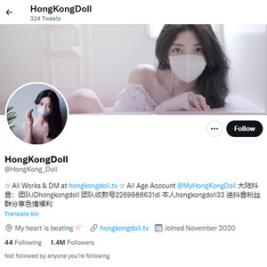 HongKongDoll, Twitter Porn Accounts