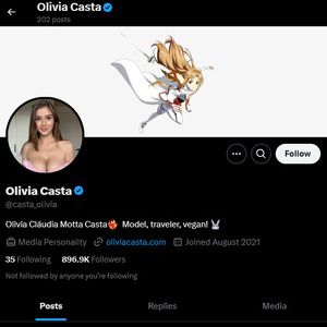 Olivia Casta, Twitter Porn Accounts