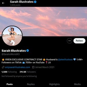 Sarah Illustrates, Twitter Porn Accounts