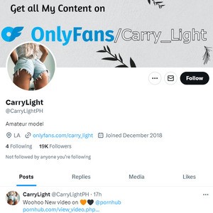 CarryLight Twitter, Twitter Porn Accounts