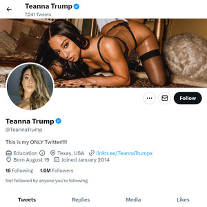 Teanna Trump Twitter Twitter com Twitter Porn Account 