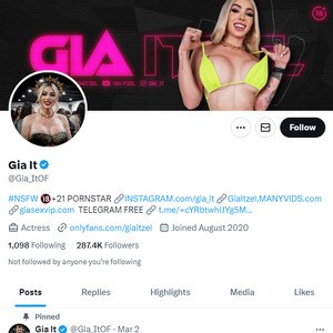 Gia Itzel Twitter (TS), Twitter Porn Accounts