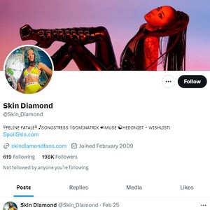 Skin Diamond Twitter, Twitter Porn Accounts