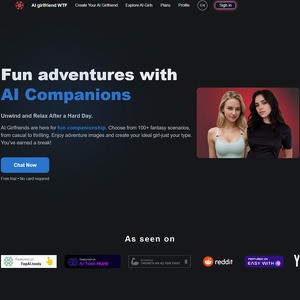 AI Girlfriend WTF, AIセックスチャットサイト