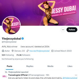 Jessy Dubai Twitter (TS)