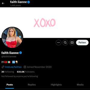 Faith Lianne, Twitter Porn Accounts