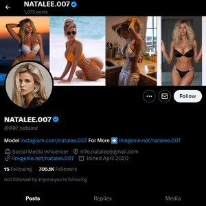 Nata Lee, Twitter Porn Accounts