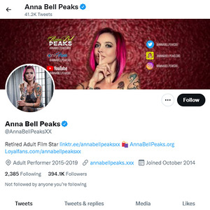 Anna Bell Peaks Twitter com Twitter Porn Account 