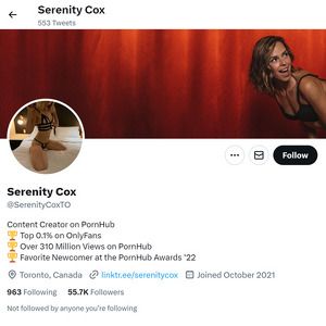 Serenity Cox Twitter com Twitter Porn Account 