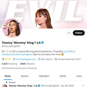 Tommy King Twitter, Twitter Porn Accounts