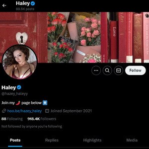 Hazey_Haley, Twitter Porn Accounts