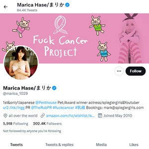 Marica Hase, Twitter Porn Accounts