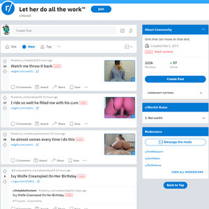 WorkIt, Reddit NSFW List