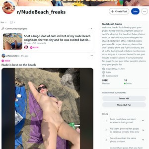 Reddit Nude Beach Freaks