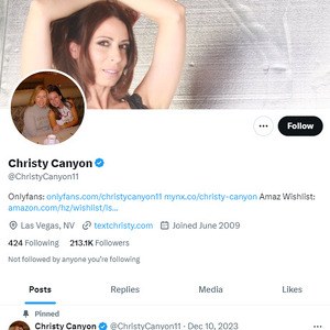 Christy Canyon Twitter, Twitter Porn Accounts