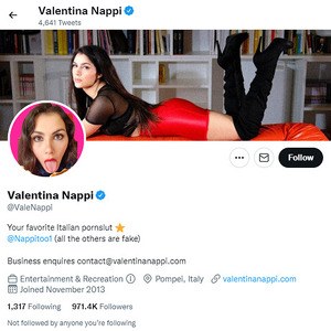 Valentina Nappi Twitter com Twitter Porn Account 