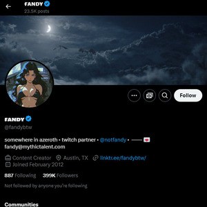 Fandy, Twitter Porn Accounts