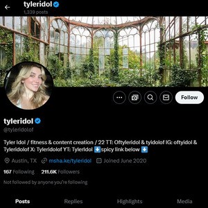 Tyler Idol, Twitter Porn Accounts