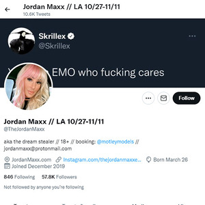 Jordan Maxx, Twitter Porn Accounts