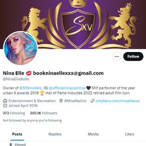 Nina Elle Twitter, Twitter Porn Accounts