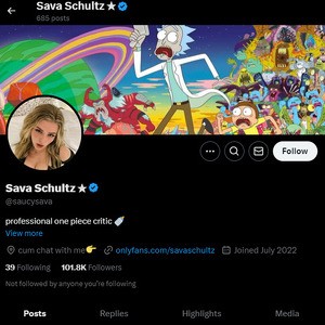 Sava Schultz, Twitter Porn Accounts