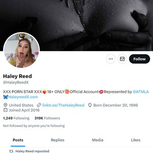 Haley Reed Twitter, Twitter Porn Accounts