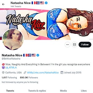 Natasha Nice Twitter, Twitter Porn Accounts