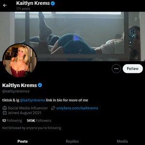 Kaitlyn Krems X com Twitter Porn Account 